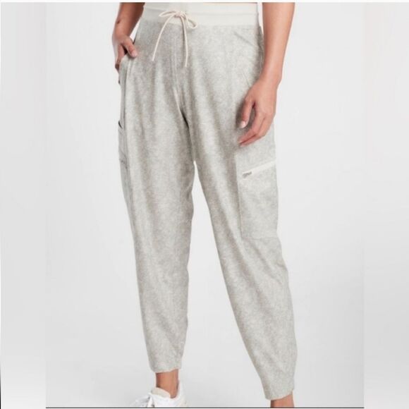 Athleta Venture Printed Pant Viper Joggers Pants Size 0 - Picture 1 of 13